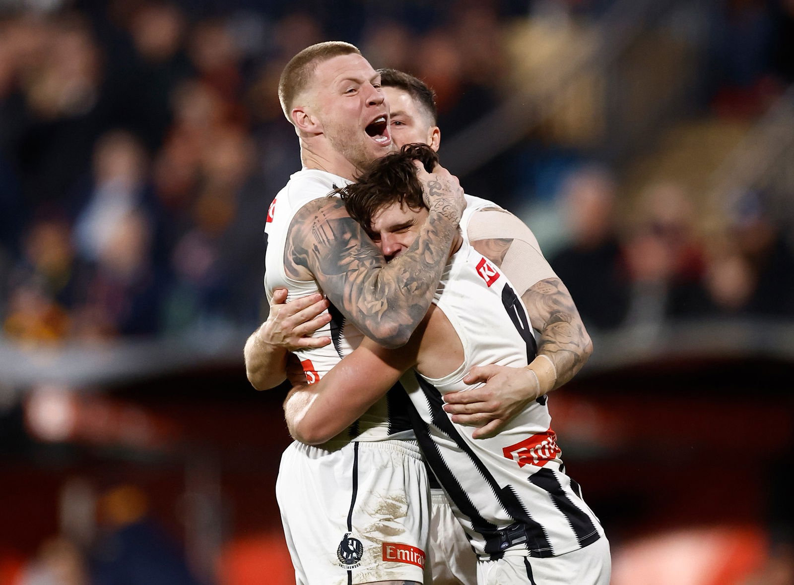 Collingwood star Jordan De Goey is free to play in the preliminary final in a fortnight's time after avoiding a suspension for his hit on Josh Worrell.