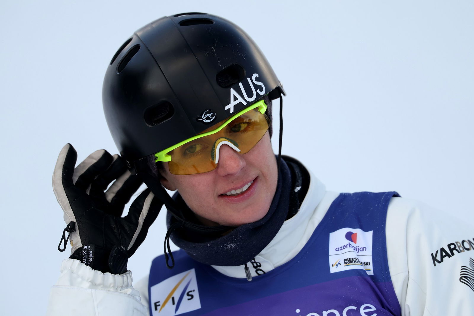 Laura Peel durante un Mundial.