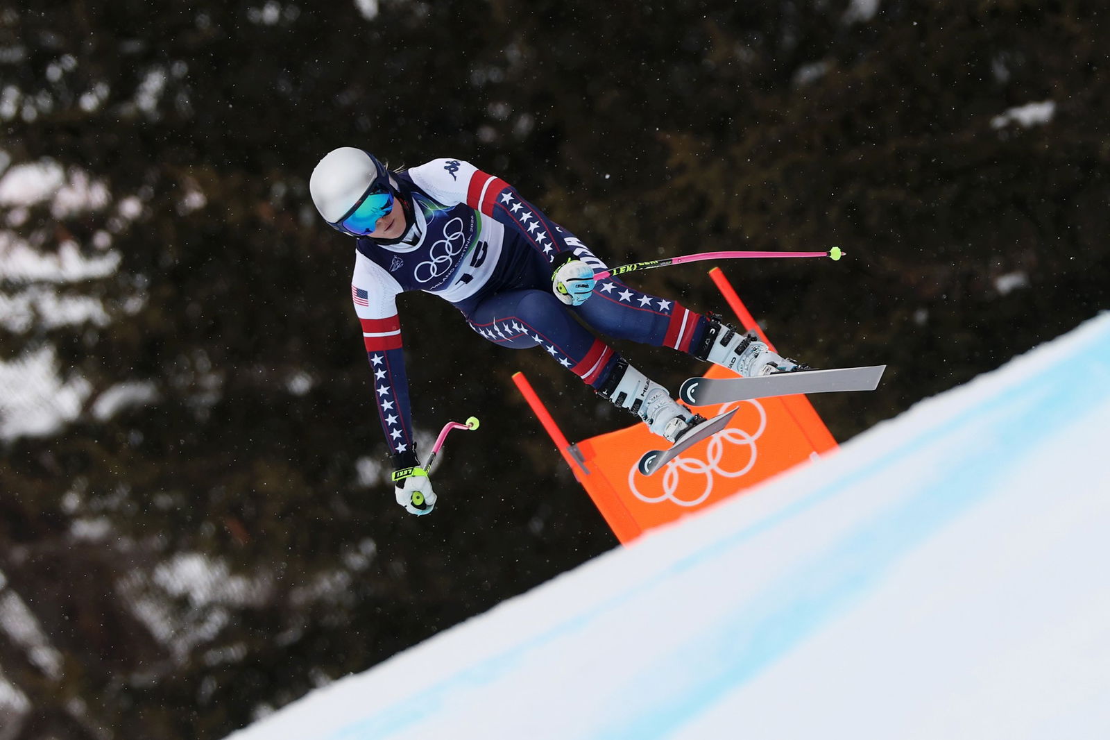 La veterana estadounidense Lindsey Vonn completó su entrenamiento sin problemas.