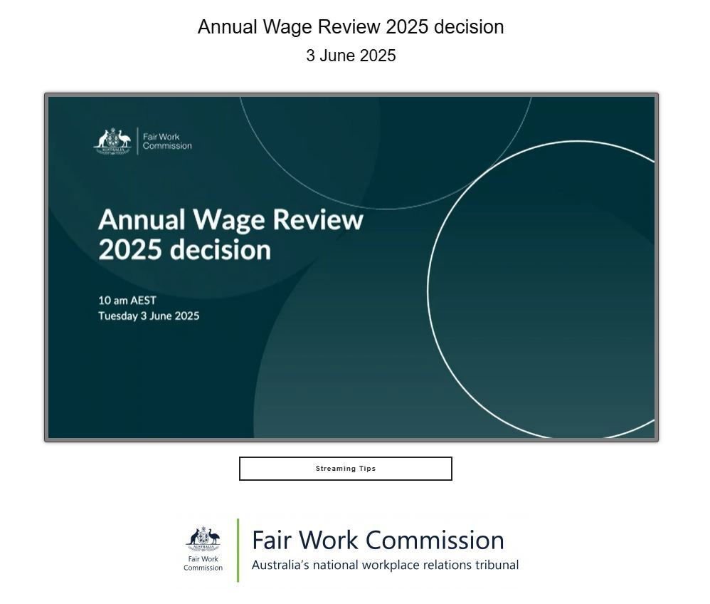 Annual Wage Review announced soon!