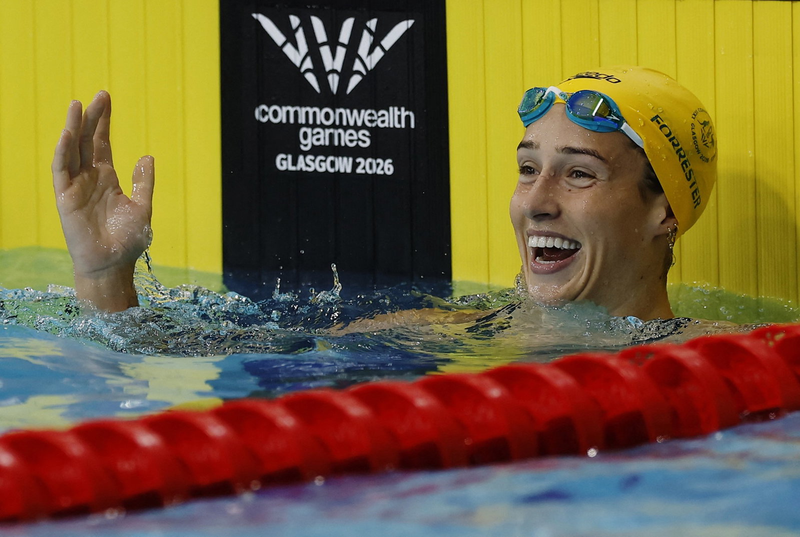 Jenna Forrester smiling after she won