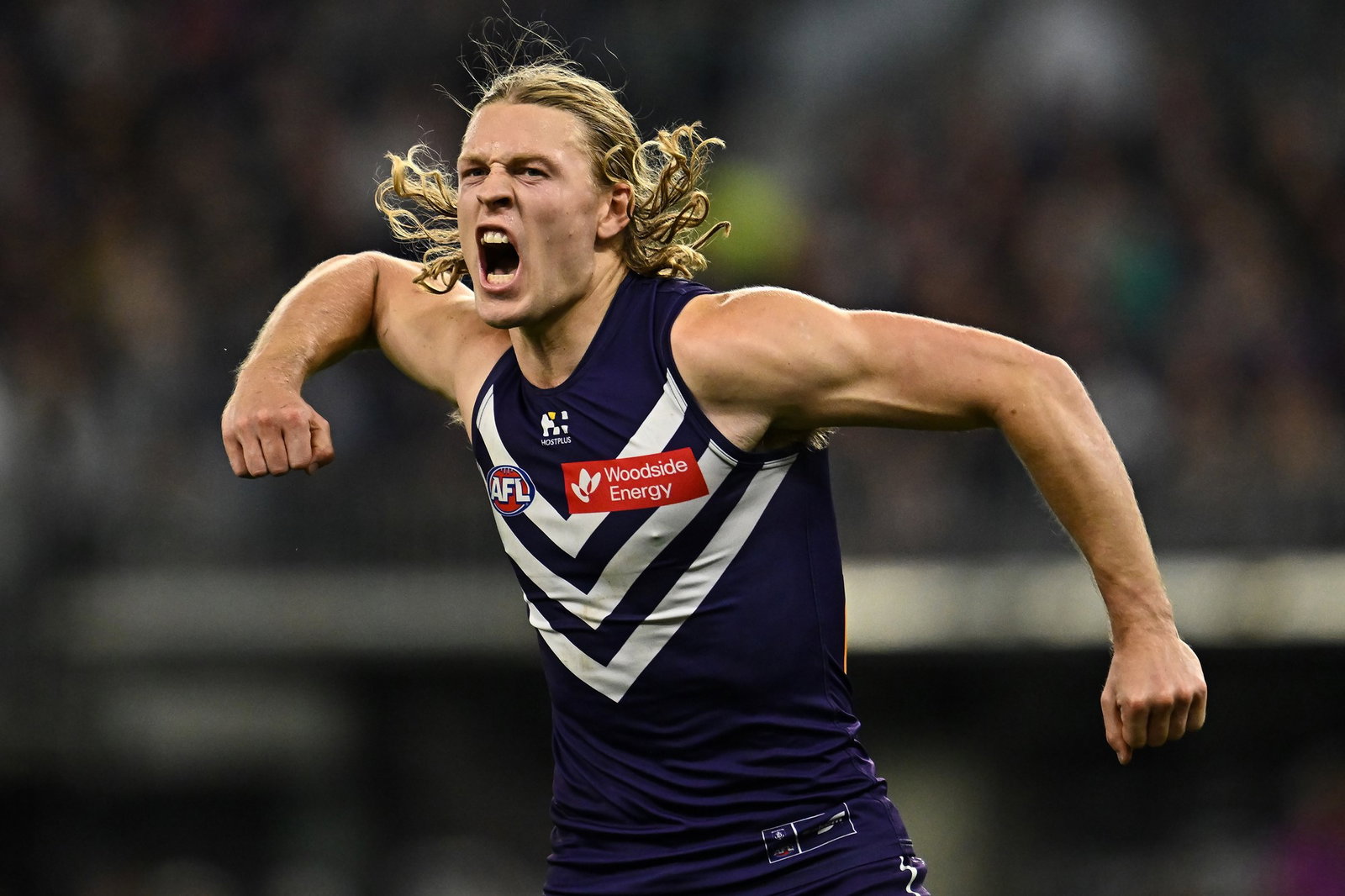Hayden Young was among the stars in the final quarter as Fremantle overcame a 15-point deficit to beat Hawthorn.