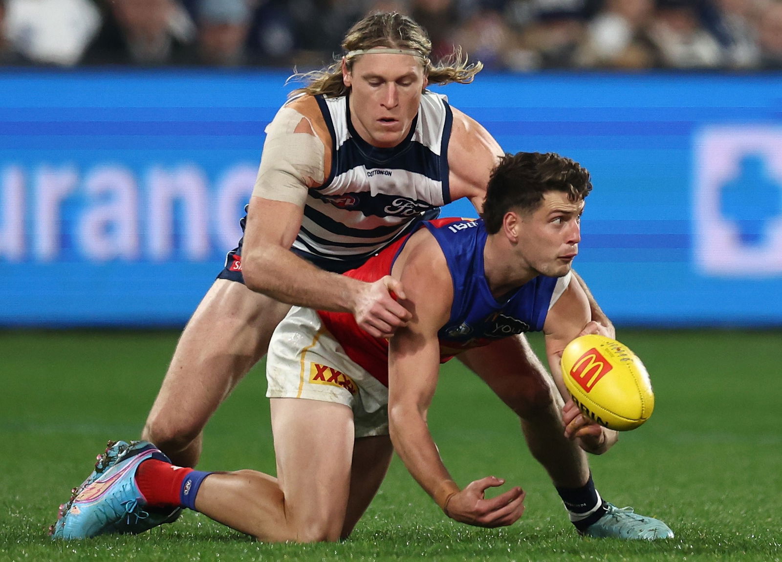Jarrod Berry foi altamente influente quando Brisbane derrotou Geelong no Kardinia Park na rodada 15.