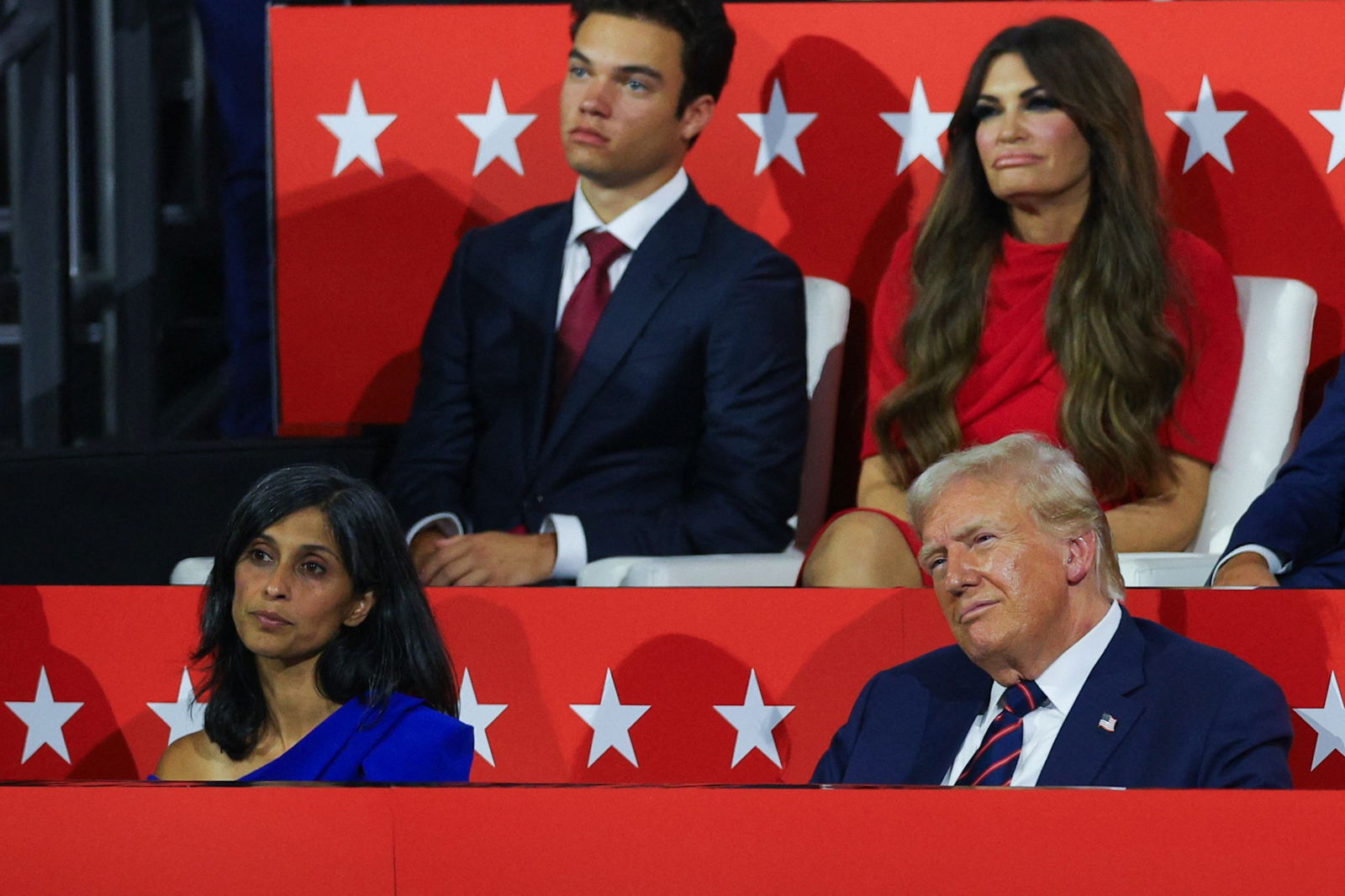 Trump sits next to Usha Vance
