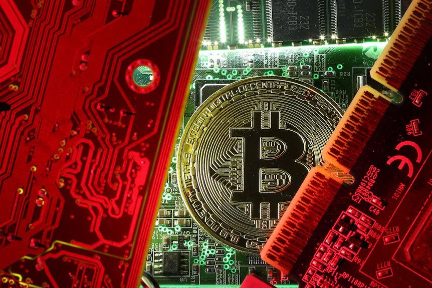 Bitcoin blockchain logo